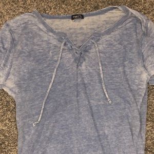 rue 21 lace up t-shirt